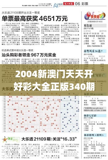 2004新澳门天天开好彩大全正版340期,可靠评估解析_3D48.413-3