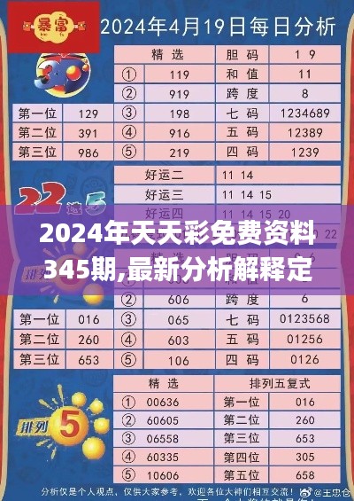 2024年天天彩免费资料345期,最新分析解释定义_创意版9.993