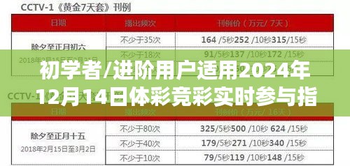 2024年体彩竞彩实时参与指南，适合初学者与进阶用户的实战指南