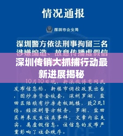 深圳传销大抓捕行动最新进展揭秘
