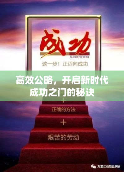高效公略，开启新时代成功之门的秘诀