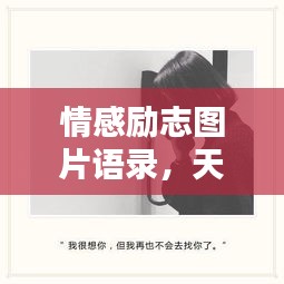 情感励志图片语录，天天语录，图片诉说心声，触动心灵深处