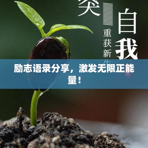 励志语录分享，激发无限正能量！